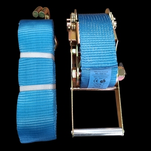<span class=keywords><strong>Sangle</strong></span> d'arrimage à <span class=keywords><strong>cliquet</strong></span> robuste 75 mm <span class=keywords><strong>10</strong></span> T ceinture en polyester d'arrimage de cargaison pour des sangles d'arrimage de cargaison de transport efficaces - Product Image 3