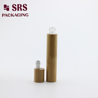 Flacon à bille en bambou écologique et durable pour produits cosmétiques liquides en marque blanche