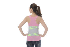 OEM ODM alat ortopedi Kangda bernapas kekuatan ganda kompresi dan fiksasi rajutan pelindung penopang pinggang - Product Image 4