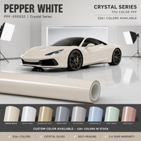 Film de protection TPU PPF aliphatique blanc pour voiture, auto-réparant, anti-jaunissement, hydrophobe, anti-rayures pour modification automobile