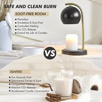 Conception postmoderne chauffe-bougie lampe parfumée cire fondre plus chaud minuterie blanc chaud salon chambre décor pendaison de crémaillère cadeaux femmes