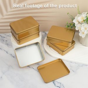 Emballage de chocolat de luxe écologique et recyclable personnalisé, boîte-cadeau en métal gaufré avec logo personnalisé pour les truffes et les bonbons - Product Image 2