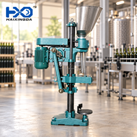 Machine à boucher les bouteilles de vin, machine à capsuler les bouteilles en verre, tire-bouchon électrique avec trémie à bouchons pour équipement commercial de vinification