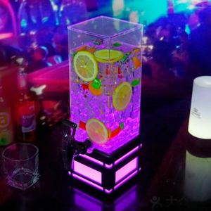 Custom Club Party Restaurant 3L Led Ice Tube Tap Bebida Jugo Bebida Dispensador Draft Beer Wine Tower - Product Image 3