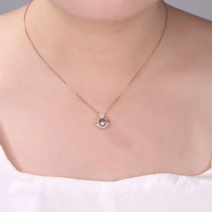 Pendentif en or massif 18 carats avec diamant naturel certifié GIA de haute qualité Design vintage en forme de coeur Pendentifs fins quotidiens pour femmes Charms - Product Image 2