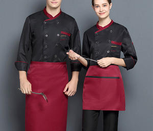 Último diseño Venta caliente chef ropa restaurante Hotel cocina Chef personal ropa de trabajo uniforme abrigo y chaqueta - Product Image 4