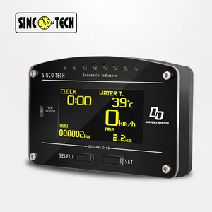 SincoTech personalizza 2.5 ''LCD Universal OLED Race Dash Advance ZD RPM tachimetro Boost EGT AFR Gauge Meter Cluster Car (DO907)