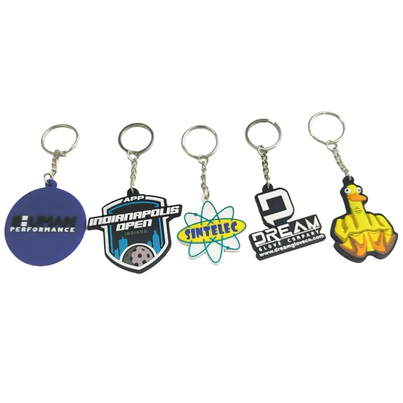 Porte-clés promotionnel Logo personnalisé Porte-clés jouet en silicone personnalisé Cadeaux de fantaisie