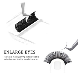 Extensions <span class=keywords><strong>de</strong></span> <span class=keywords><strong>cils</strong></span> en gros sous marque privée – Plateaux d'extensions <span class=keywords><strong>de</strong></span> <span class=keywords><strong>cils</strong></span> doux <span class=keywords><strong>de</strong></span> qualité supérieure, extensions <span class=keywords><strong>de</strong></span> <span class=keywords><strong>cils</strong></span> volume noir en velours cachemire - Product Image 2