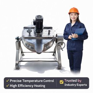 Industrial Automatic Cooking Mixing Machine Gas Cooker Mixer Hot Sauce Jacket Kettle With Agitator - Product Image 3