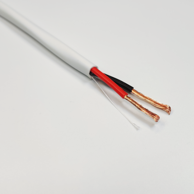 OFC Oxygen Wire Stranded Bare Copper 2 Core Gauge 12AWG 100M Flexible PVC Jacket White Audio Loud Speaker Cable Wire Bulk Roll
