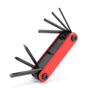 Juego de llaves Allen plegables de acero 7 en 1 Yueli Multi Tool para reparación de automóviles y bicicletas - Product Image 2