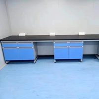 Banc de laboratoire en bois pour mur/côté, résistant à la corrosion, table murale, imperméable, résistant à la chaleur, design moderne, usage commercial