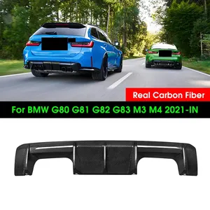 ดิฟฟิวเซอร์กันชนหลังคาร์บอนไฟเบอร์แท้ สำหรับตกแต่งรถยนต์ BMW M3 M4 G80 G82 G83 ซีดาน คูเป้ เปิดประทุน รุ่น OLIVER - Product Image 2
