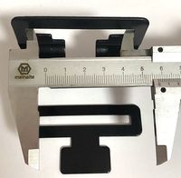 Grande boucle noire en fer de taille 58MM pour ceinture extérieure