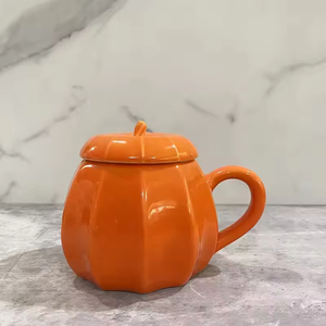 Mug en céramique citrouille d'Halloween 360ML – Cadeau fantaisie pour fête à thème Halloween et festival de la récolte d'automne - Product Image 1