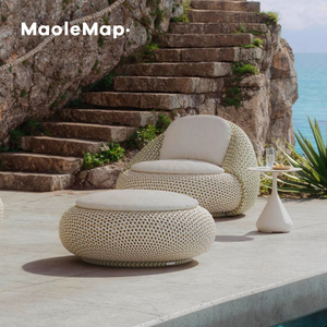 Outdoor <strong>rattan</strong> sofa homestay terrace balcony coffee table combination villa hotel garden patio aluminium pool chair <strong>furniture</strong> - Product Image 2