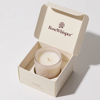 Boîte en papier personnalisée pour bougie de 10 oz, emballage cadeau pour crème pour la peau, boîte en papier pour pot de bougie avec insert en kraft