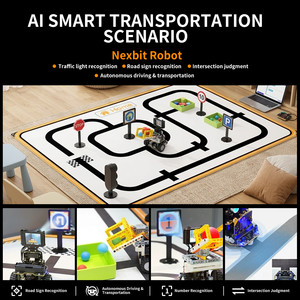 Zetok Age 8+ MiniAuto Ai <span class=keywords><strong>Robot</strong></span> Microbit Voiture Intelligente pour Enfants, Apprentissage, DIY, STEM, Programmation, <span class=keywords><strong>Jouet</strong></span> Éducatif - Product Image 4