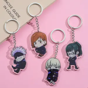 Personalized Custom Clearer Acrylic Charms Double Sided Printing Anime Acrylic Keychain