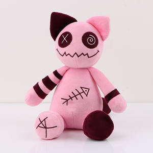 Malizioso gatto demone rosa peluche morbida pelliccia pastello unico e carino compleanno da collezione - Product Image 2