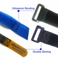 Sangles à boucles auto-agrippantes réutilisables avec boucle en plastique, bandes de fixation multi-usages