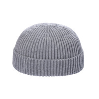 Bonnet en laine tricoté à revers, style streetwear hip-hop, avec motif crâne personnalisé, unisexe, pour la plage et les voyages
