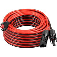 Câble d'extension SAE vers SAE, cordon de prise solaire 16AWG, conducteur en cuivre pur isolé en caoutchouc, étanche pour batteries de voiture