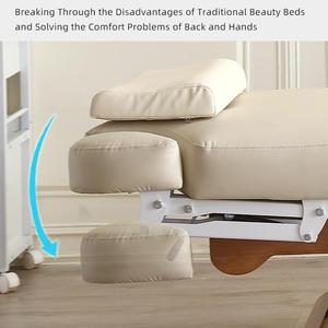 Perlengkapan Salon Kecantikan Mewah Custom Pabrik, Ranjang Estetika Elektrik 3 <span class=keywords><strong>Motor</strong></span>, Ranjang Spa, Meja Facial DMC19 - Product Image 4