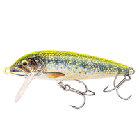 B&U JT46 70mm 7.1g Leurre Minnow Coulant à Haute Simulation, Imprimé en 3D, pour Pêche en Eau Salée et Eau Douce (Bar, Truite, Perche)