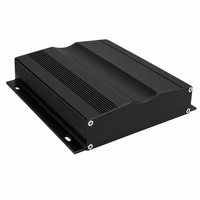 Boîtier en aluminium extrudé à extrémité ouverte 159*35mm avec base à rainures et brides pour montage mural, pour driver LED