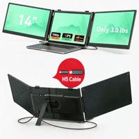 Écran LCD portable de 14 pouces, moniteur portable, moniteur PC portable, moniteur en stock, moniteur LCD portable, triple écran