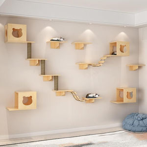 Grande peluche de luxe corde de chanvre arbre à chat chat cadre d'escalade repos meulage grattage fournitures pour animaux de compagnie pour chiens et chats - Product Image 1