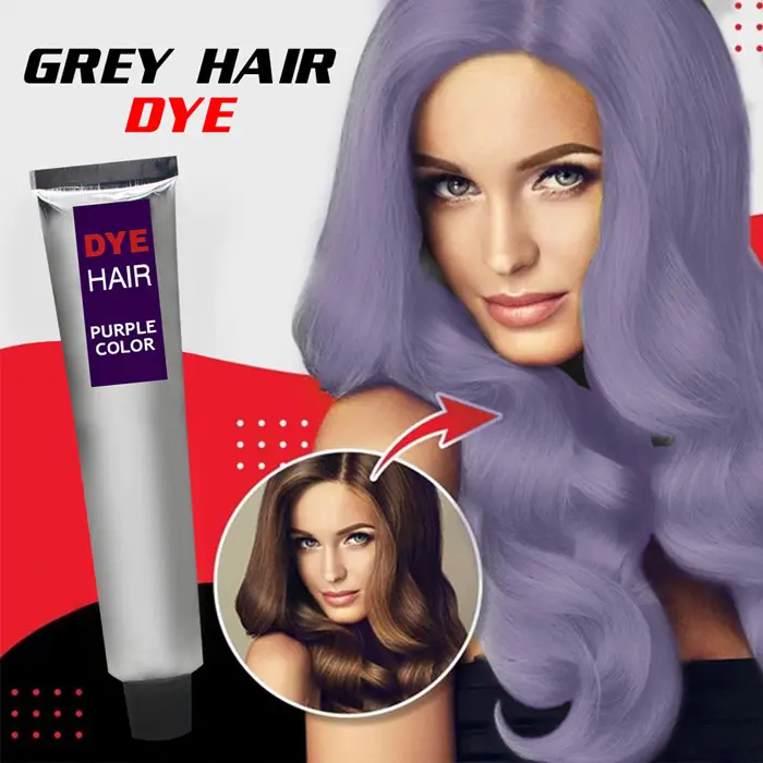 Gray hair dye hair quickly changes hair color solid color effectively covers whitehead dye cream