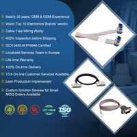 Cable Plano DB9 Hembra-Hembra con Conductor de Aluminio, 1m de Longitud, 12V, para Datos Seriales RS232, Control Industrial y Sensores