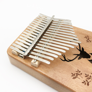 Sanza Doigt Piano Acajou 17 Clés <span class=keywords><strong>Kalimba</strong></span> Pouce Piano Tambour Ensemble Pour Les Débutants - Product Image 4