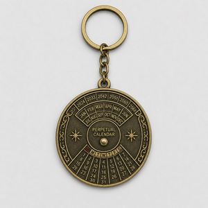 Porte-clés Calendrier Perpétuel Personnalisé en Gros – Ornement Dateur Pratique au Design Classique – Souvenir - Product Image 1