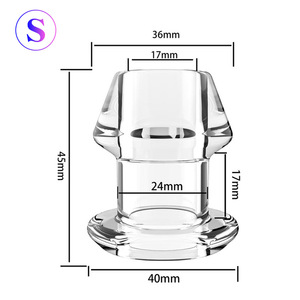 Hollow Transparent <strong>Anal</strong> Plug for Men Begainner <strong>Anal</strong> Expand Erotic Toys - Product Image 2