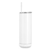 Cangkir termos Speaker kosong sublimasi lurus Bluetooth 20oz, pemutar musik nirkabel pintar, mug Tumbler Kemah baja tahan karat