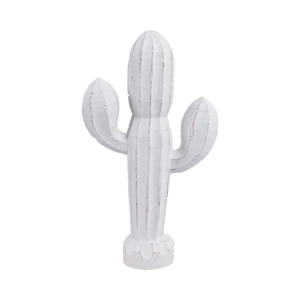 Statuetta di Cactus in Legno, Scultura Moderna per Arredamento Casa, Ufficio e Bagno, Design Artistico - Product Image 1