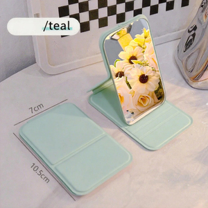 Miroir de maquillage portable et pliable, idéal pour dortoir, bureau et usage quotidien, réglable et facile à transporter - Product Image 4
