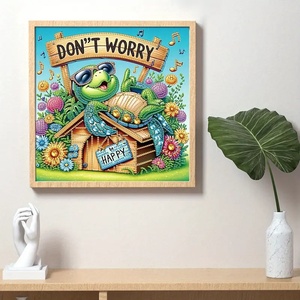 Mosaico di Diamanti 5D Fai-<span class=keywords><strong>da</strong></span>-Te con Stampa di Cartoni Animati, Tartaruga e Albero in Resina per Decorazione Casa - Product Image 6