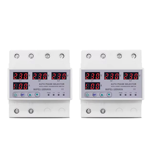 100A <span class=keywords><strong>3</strong></span> pha <span class=keywords><strong>3</strong></span> P + N Din Rail giai đoạn Selector có thể điều chỉnh quá áp và Thấp Bảo vệ hiện tại giám sát tiếp sức bảo vệ - Product Image 4