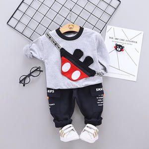 Conjunto Casual de Otoño para Bebés, Diseño Moderno, Combinación de Colores, Camisa y Pantalones para Niños, de China - Product Image 3