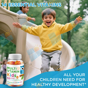 SUNI OEM/ODM プライベートラベル オーガニック ハラール 子供用マルチビタミン グミ シュガーフリー ビタミン グミ マルチビタミン グミ キッズ向け - Product Image 3