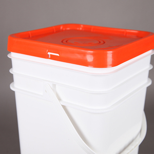 Seau ou baril en plastique recyclé de qualité alimentaire de 8 gallons, seau carré en plastique de 20L pour le stockage ou le transport - Product Image 3