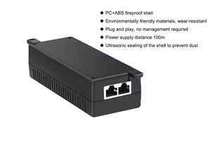 24W PoE phun Adapter IEEE 802.3at 802.3af 48V 0.5A Ethernet Adapter 30W Máy tính để bàn PoE phun Mạng Adapter cung cấp điện - Product Image 2