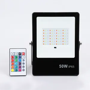 Holofote led para economia de custo com sensor, refletor rgb 10w 20w 30w 50w 100w