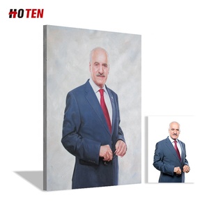 Ritratto a Olio <span class=keywords><strong>su</strong></span> <span class=keywords><strong>Tela</strong></span> 100% Fatto a Mano in Stile Moderno del Marchio Originale HOTEN, da Foto per Uso Decorativo - Product Image 3