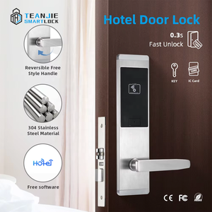 Thiết kế mới bền thép không gỉ wifi an ninh thẻ chìa khóa rfid khách sạn kỹ thuật số khóa cửa thông minh với hệ thống miễn phí - Product Image 3